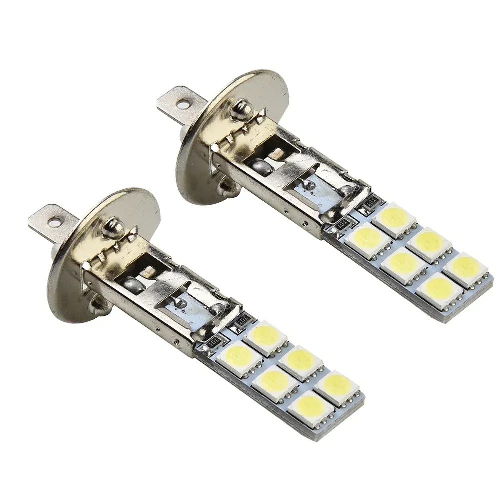 2PC NEW H1 6000K 55W LED Automotive Fog Light Turn Signal Lamp Headlight Bulbs Kit Fog Driving Light White Automotive Products