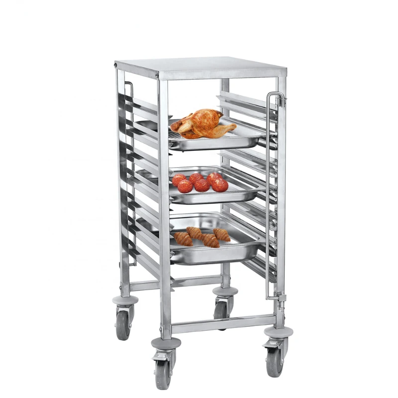 

Heavybao Single Row Stainless Steel Gastronorm GN Pan Tray Trolley For Restaurant