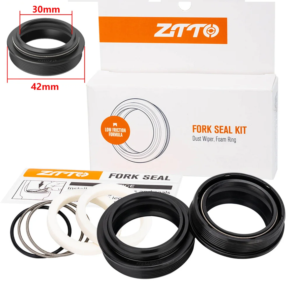 

Spring Coil Fork Dust Seal Sealing Ring W/ Sponges 30-40mm For FOX/ROCKSHOX For MANITOU/SR SUNTOUR MTB Bike Bicycle