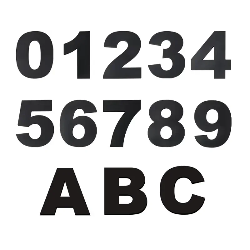 Outdoor House Numbers 20 CM Exterior 26 Letters Placard Acrylic House Number English Alphabet Hotel Address Numbers Custom Sign