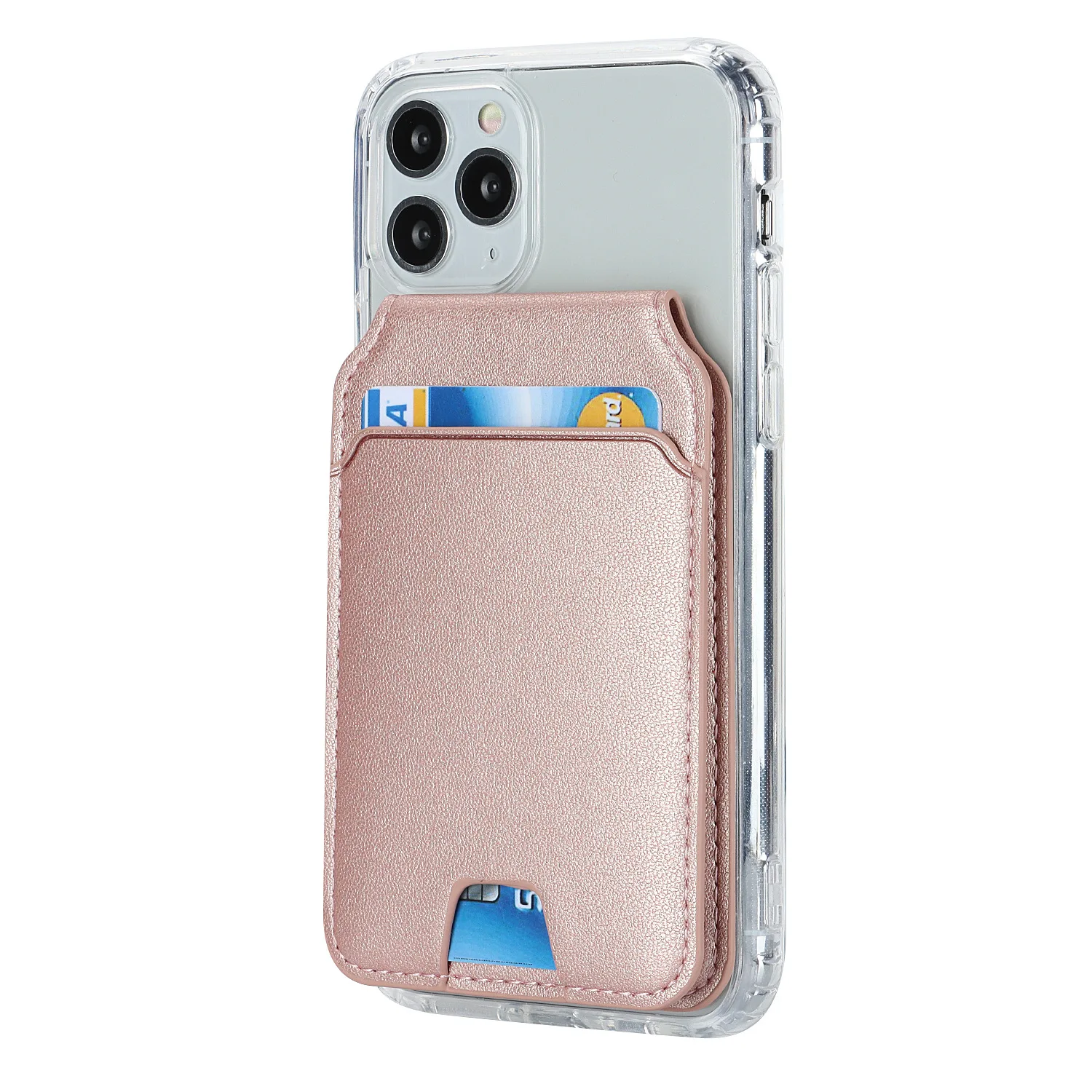 Versatile Magnetic PU Leather Phone Card Wallet