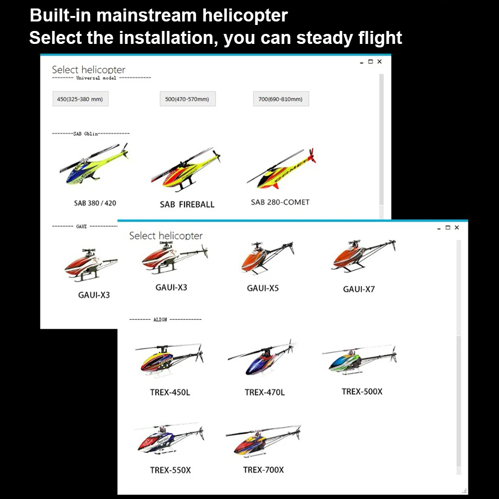 Flywing H1 Heli Autopilot 3D Flight Control RC Helicopter Flybarless Gyro System M10 GPS Module For ALIGN SAB Scale Helicopter 6