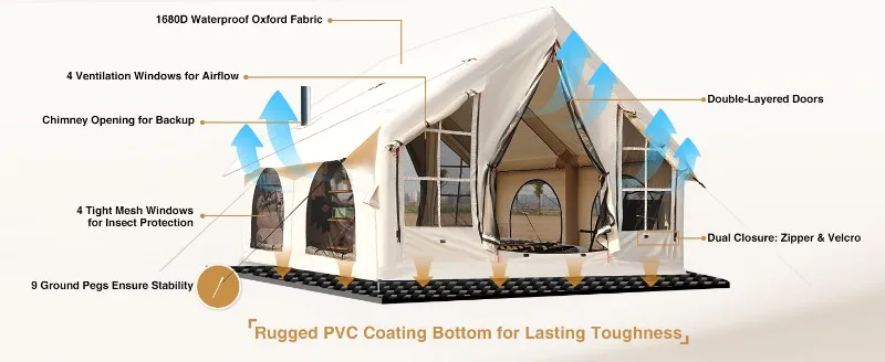 inflatable camping tent