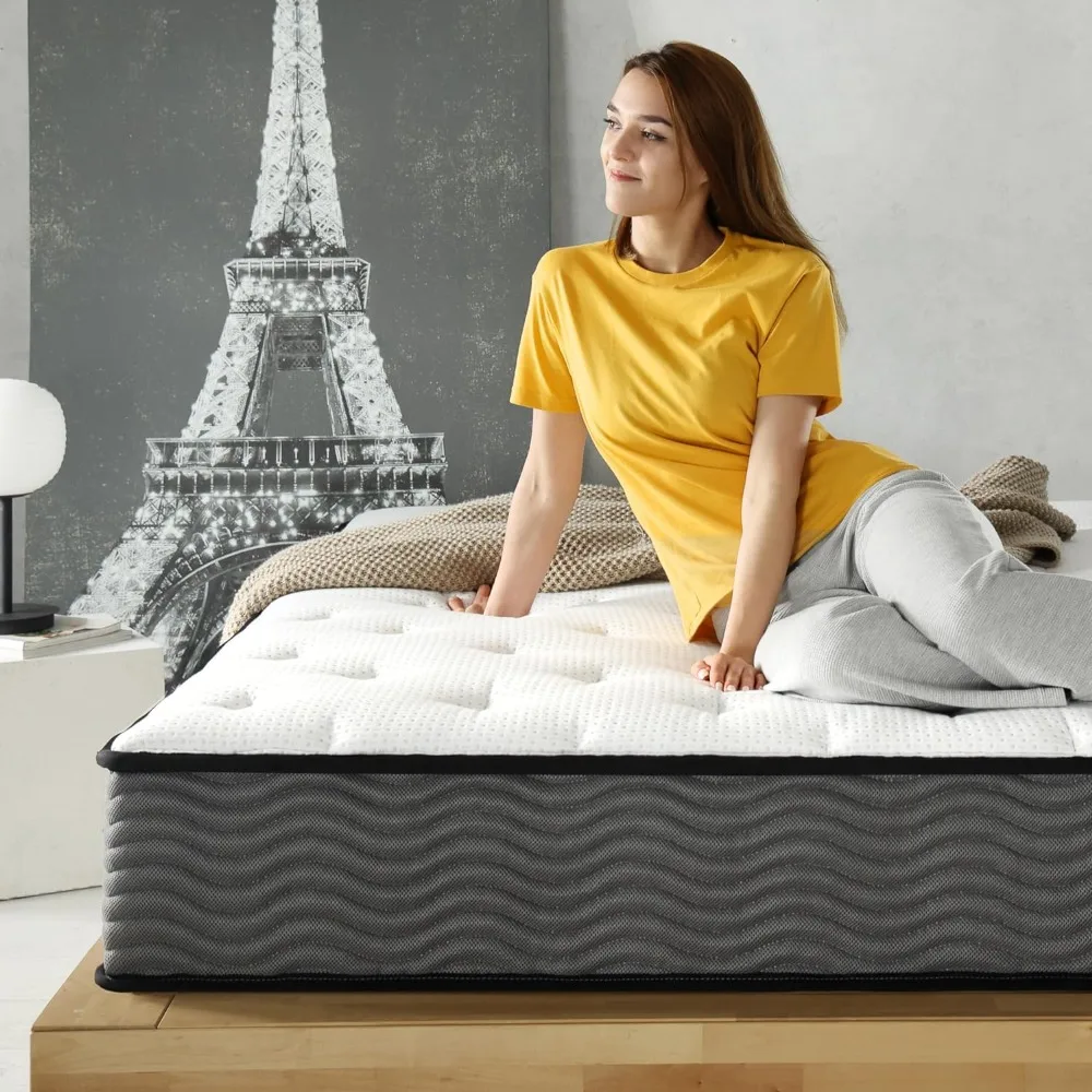 

10 Inch True Support Hybrid Mattress , Fiberglass Free, Medium Feel, Motion Isolation, Certified Safe Foams