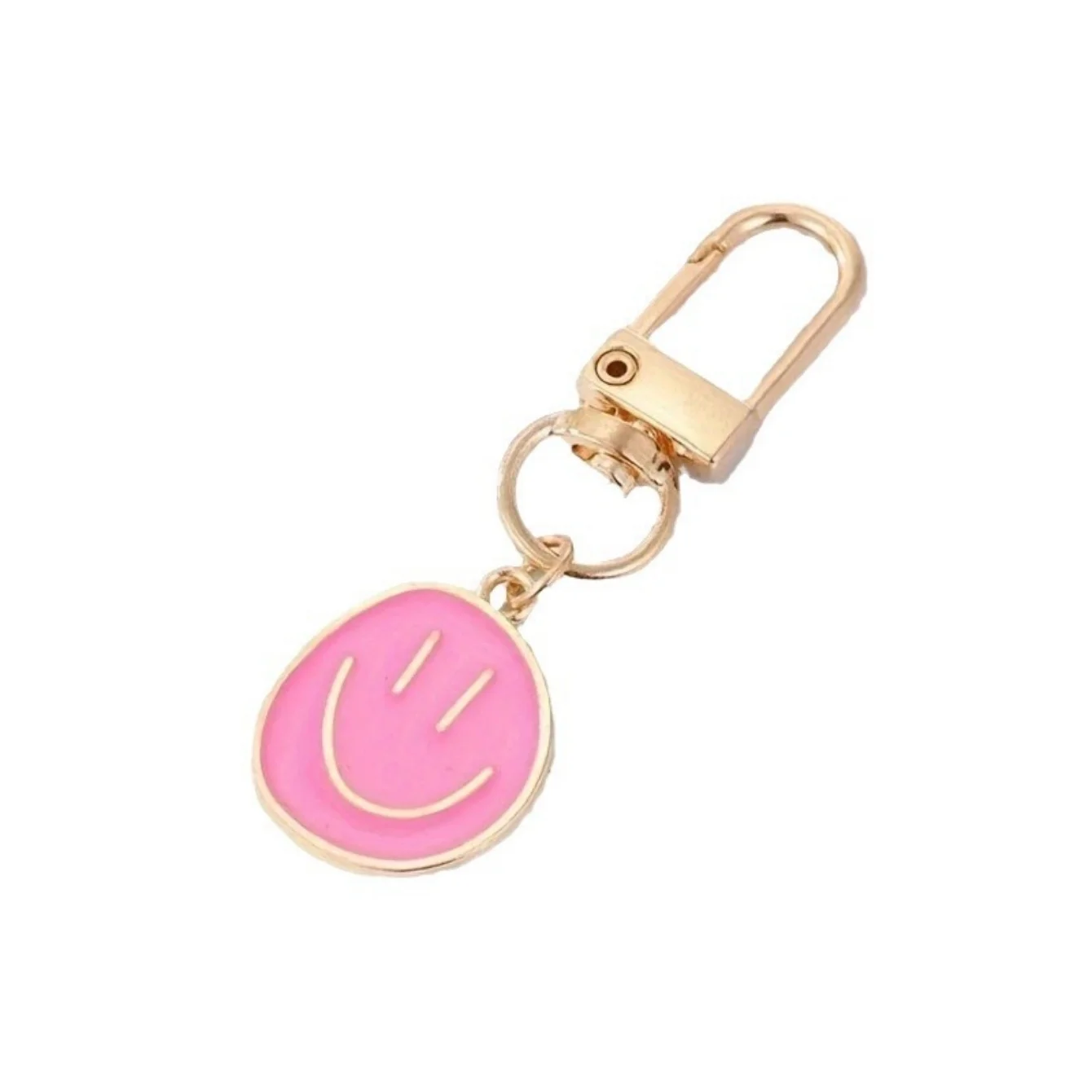 Lovely Smile Face Keychain - Various colors displayed