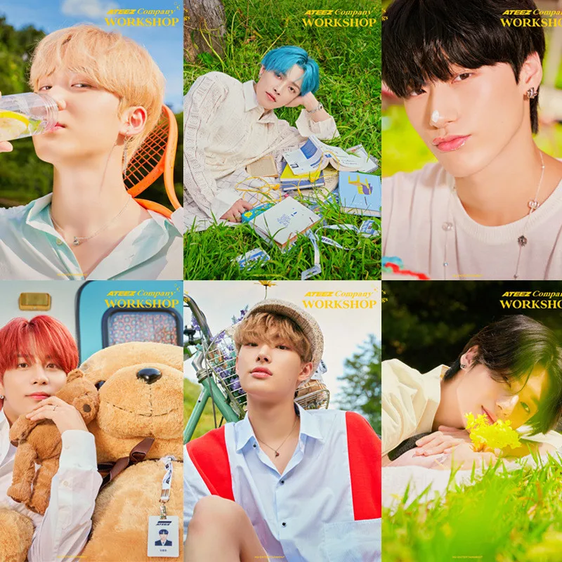 KPOP ATEEZ Poster Sticker Aesthetic Decor Poster Home Room Painting Wall  Stickers Hongjoong Seonghwa Yunho Fans