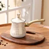 Middle Eastern stainless steel milk pot, Turkey long handled coffee pot, Small complementary food pot for home kitchen, 720ml