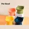 New Elevated Cat Bowls Stress Free Feeder and Waterer with Base Anti-Vomiting Tilted Raised Nonslip No Spill Dropship Pet Bowls