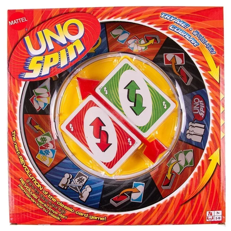 UNO Games SPIN Card Board Game Family Funny Entertainment Poker Playing Cards Toys Children Birthday Halloween Gifts playing cards card games board games