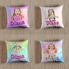Kids Diana And Roma Show Soft Pillow Case Red Cloud Action Figures Square Pillow Covers Cushion Sofa Decor Cover Toys Gift 1