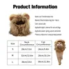Cute Cat Hat Lion Headgear Elastic Autumn Winter Pet Hat Puppy Kittens Hat Party Photo Shoot Props Decoration Cat Accessories 6
