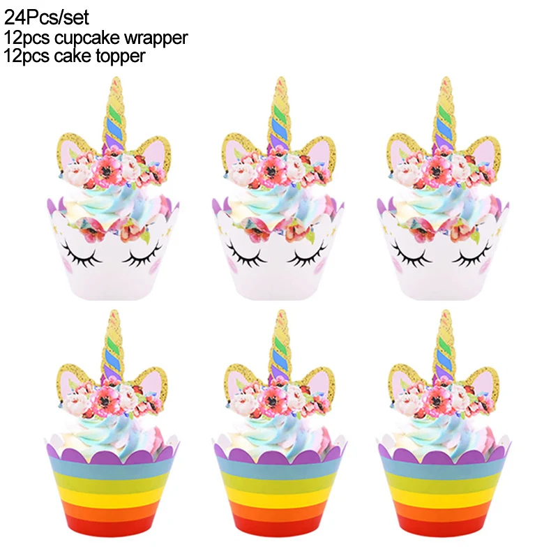 24pcs cupcake decor