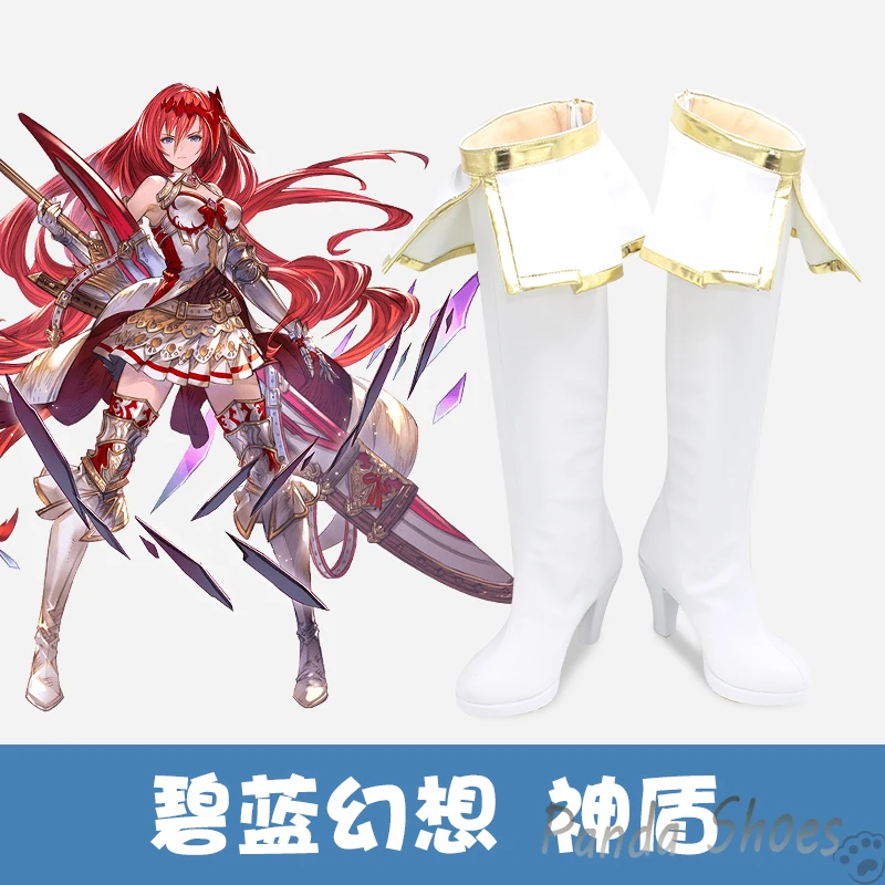 

Game Granblue Fantasy Aegis Cosplay Shoes Anime Cos Comic Cosplay Costume Prop Shoes for Con Halloween Party