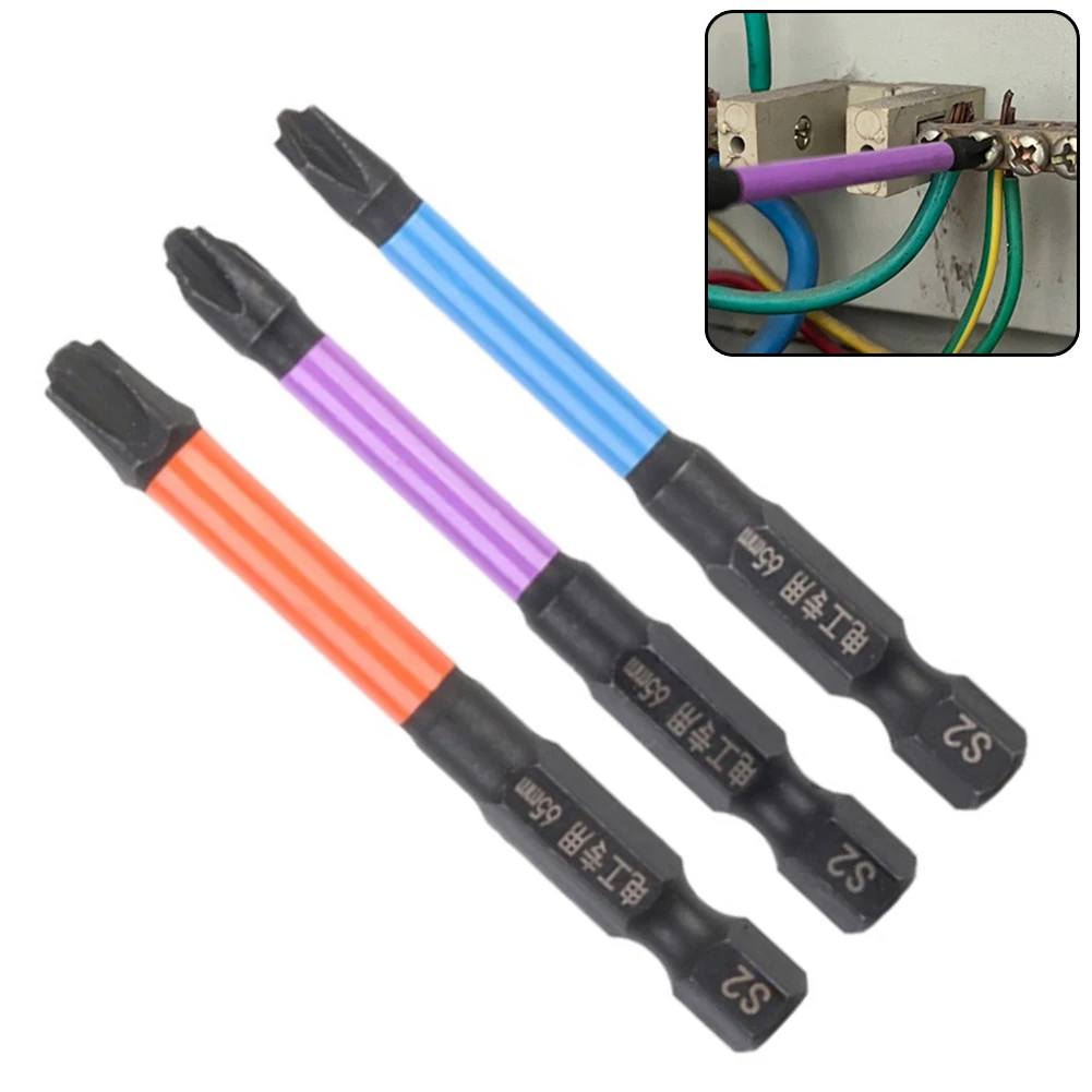 Magnetic Batch Head Impact Cross Screwdriver Set 3Pcs
