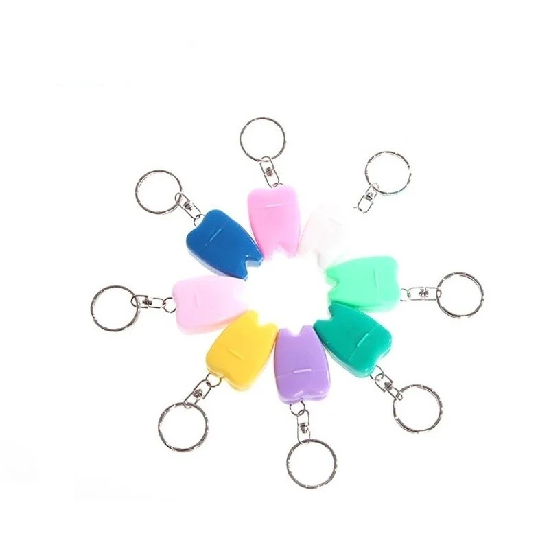 Dental Floss Key Chains Mint Flavor Floss Dental Clinic Promotion Gift