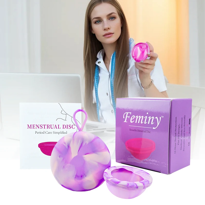 New Menstrual Disk Period Disc Menstrual Collector Silicone Cup Period Cup Feminine Care Tampon Health Beauty Menstrual Cup