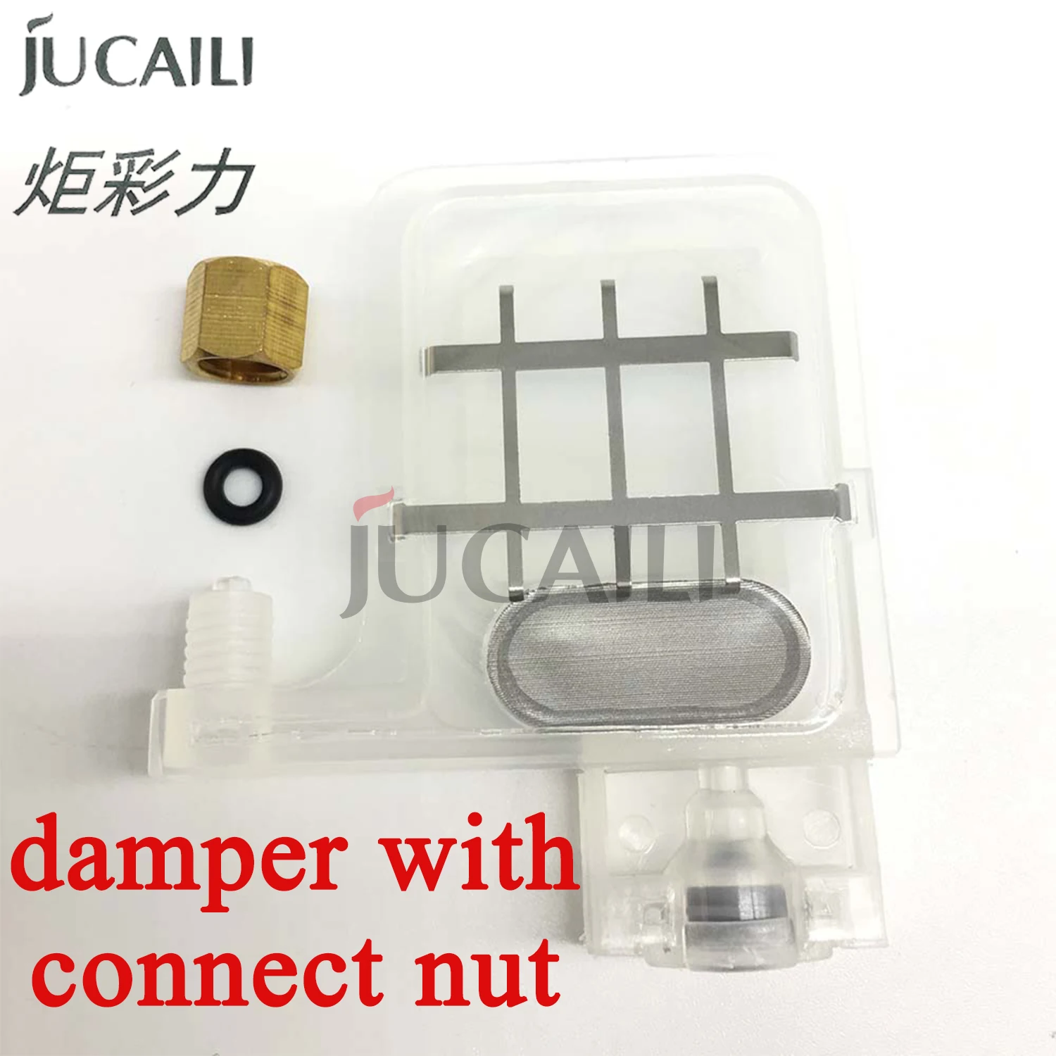 Прозрачный большой чернильный демпфер Jucaili DX5 для EPSON DX5 XP600 4720 I3200 Mutoh Galaxy Xuli, чернильный фильтр с гайкой для принтера (art.: 7b204ba94) - 7b204ba94