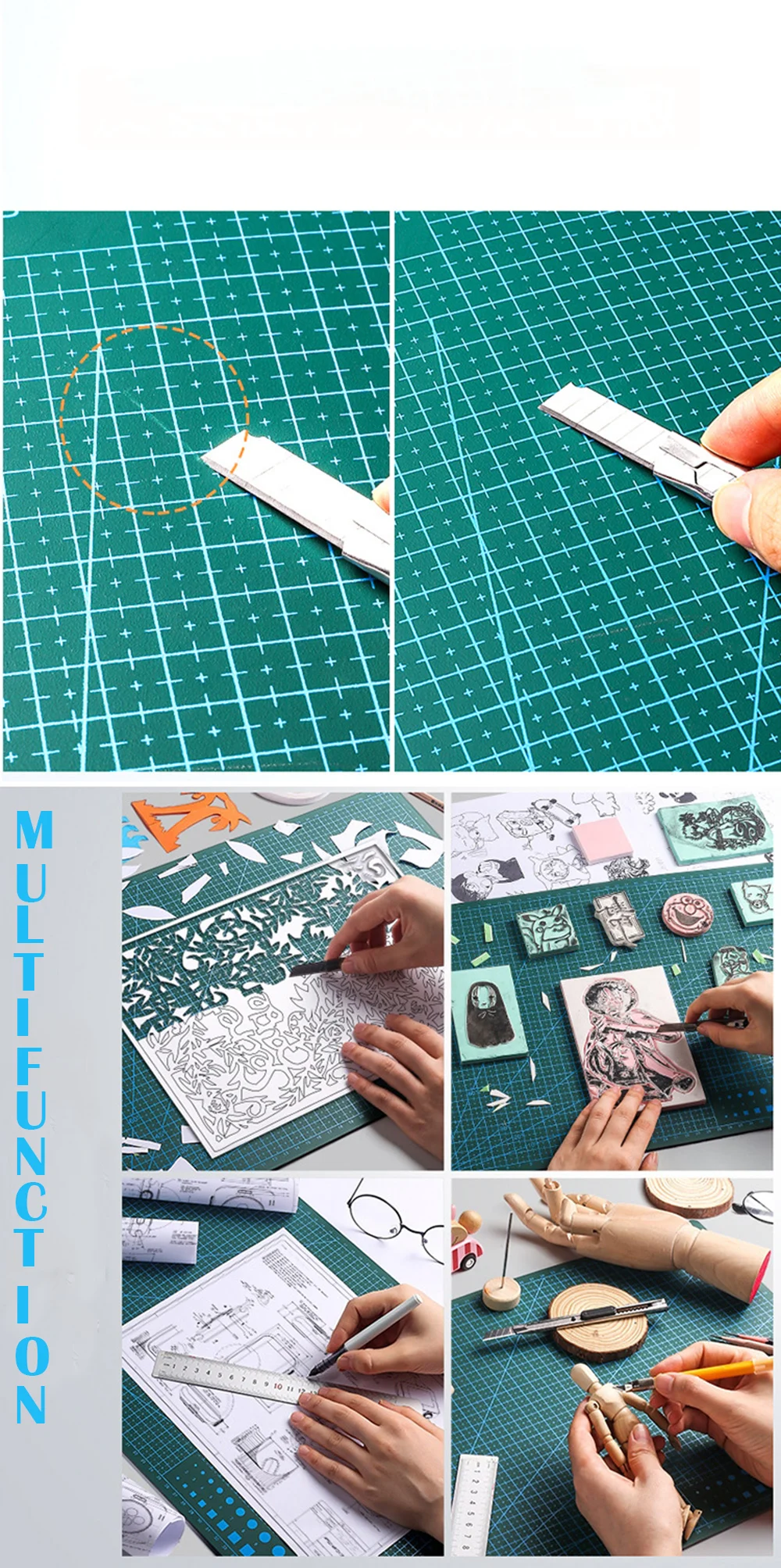 A3/A4/A5 Cutting Mat Pad PVC Patchwork Cut Pad Durable Patchwork Tools Desk DIY Handmade Stickers Cutting Plate Office Supplies