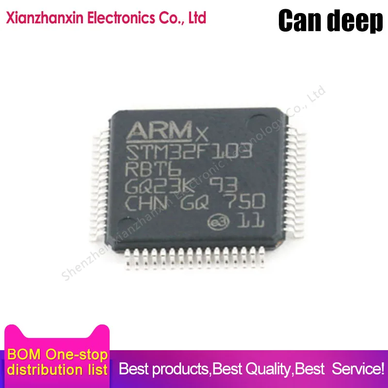 

1~5pcs/lot STM32F103RBT6 STM32F103 103 RBT6 LQFP-64 MCU Embedded microcontroller