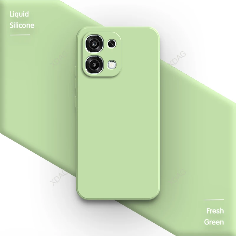 Soft Capa Liquid Silicone Phone Case - Durable, High-Quality Back Cover with Camera Protection