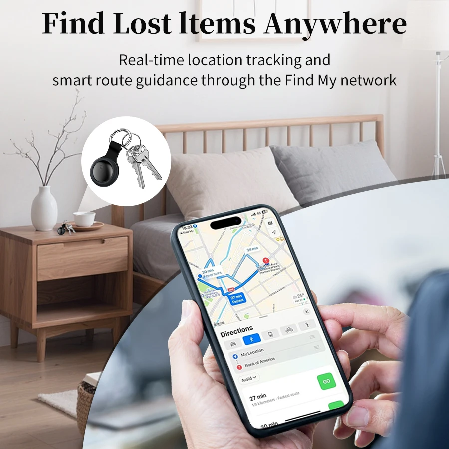 Waterproof Smart Tag Key Finder for Pets and Personal Items