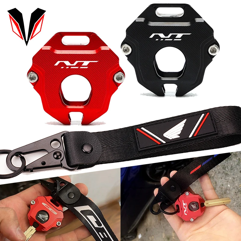 

For HONDA NT1100 NT 1100 2021 2022 2023 Motorcycle CNC Aluminum Key Cover Case Shell And Keychain Keyring Accessories