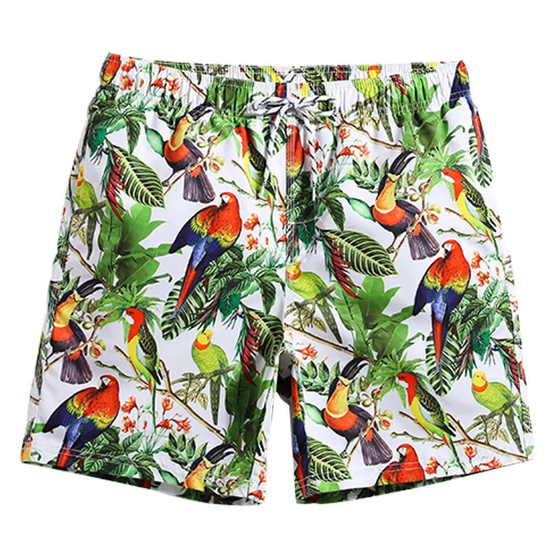 

Beach pants men's quick-drying seaside couple vacation cropped pants loose men's casual hot spring shorts
