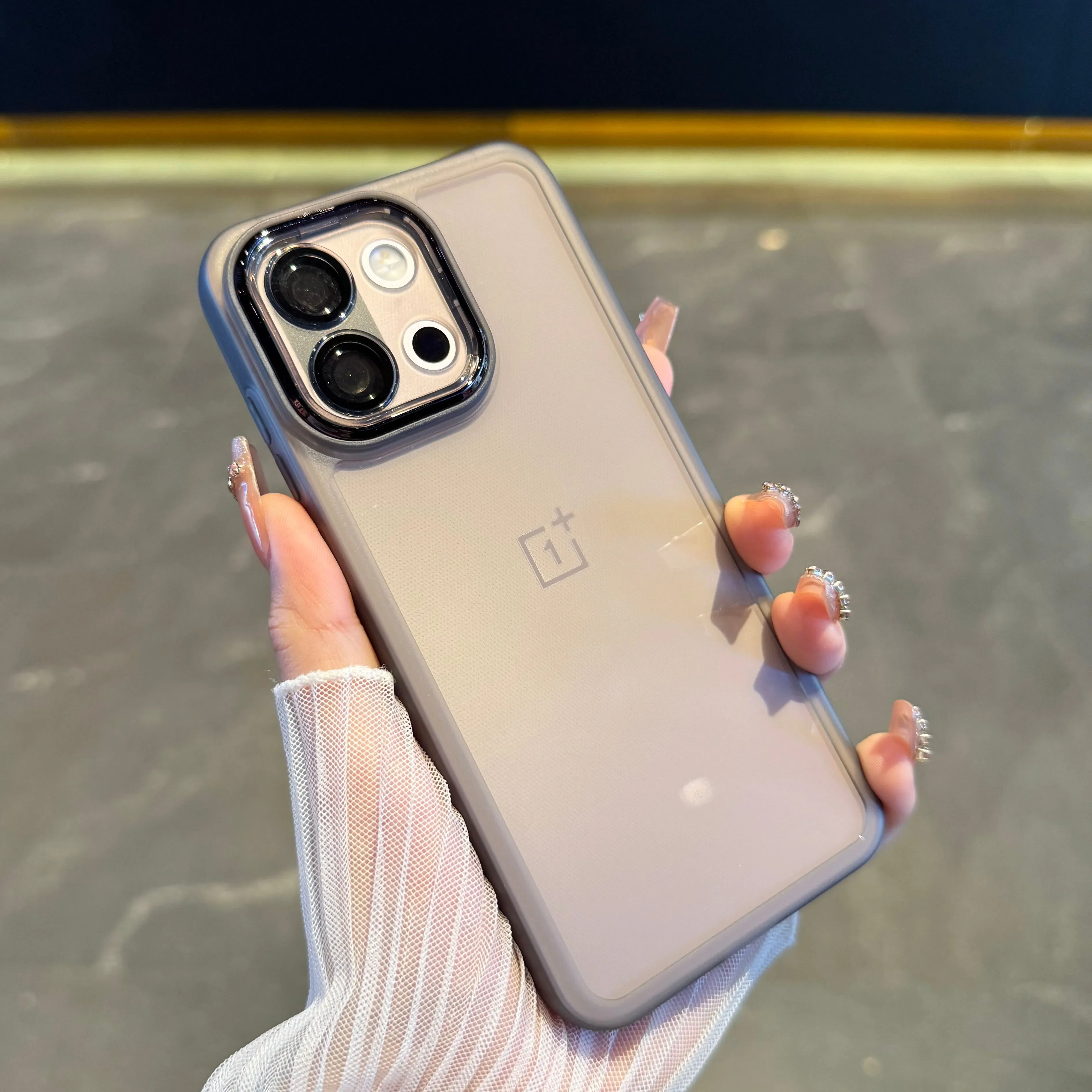 Luxury Soft Silicone TPU Shockproof Bumper Case with Lens Film Back Cover