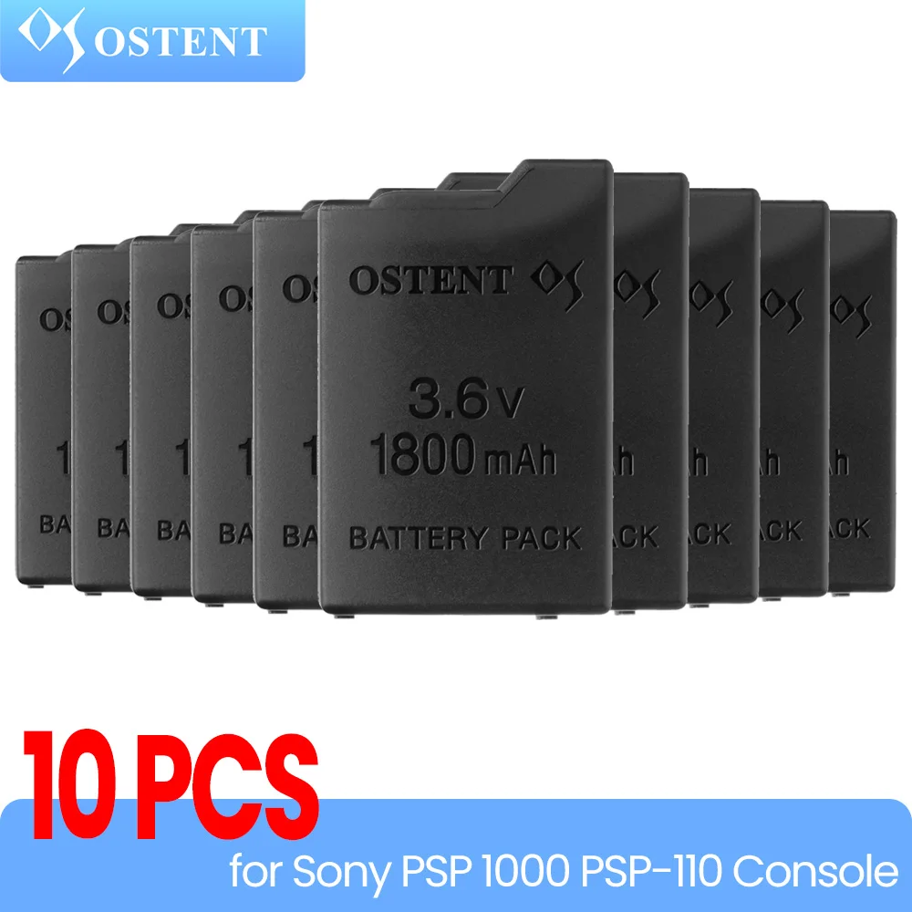 Ostent 2/5/10Pcs Real 1800Mah 2200Mah 3.6V Batteria Ricaricabile Al Litio Sostituzione Per Sony Psp 1000 Psp-110 Console Di Gioco