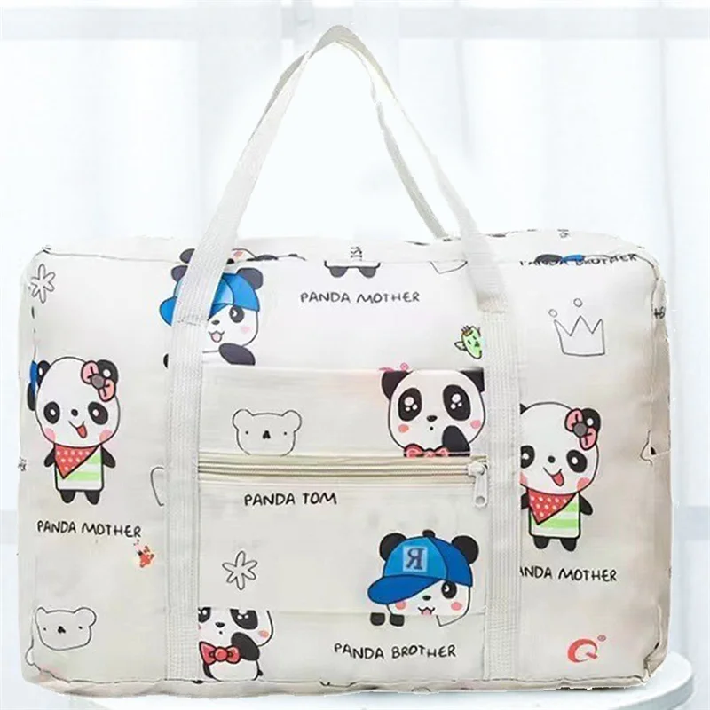 

Portable Oxford Cloth Luggage Bag Multifunctional Folding Travel Bag Carrying Luggage Bag Trolley Case Storage Handbag