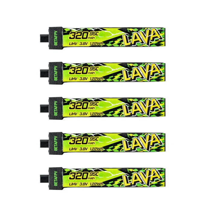 Lot 5 Piles Lipo 3.7V 280mAh pour Drone de Course