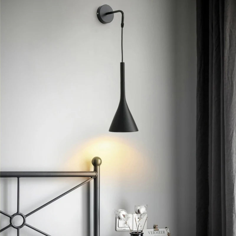 OurLeeme Lampada da parete, lampada da comodino 2 in 1 con lampada da