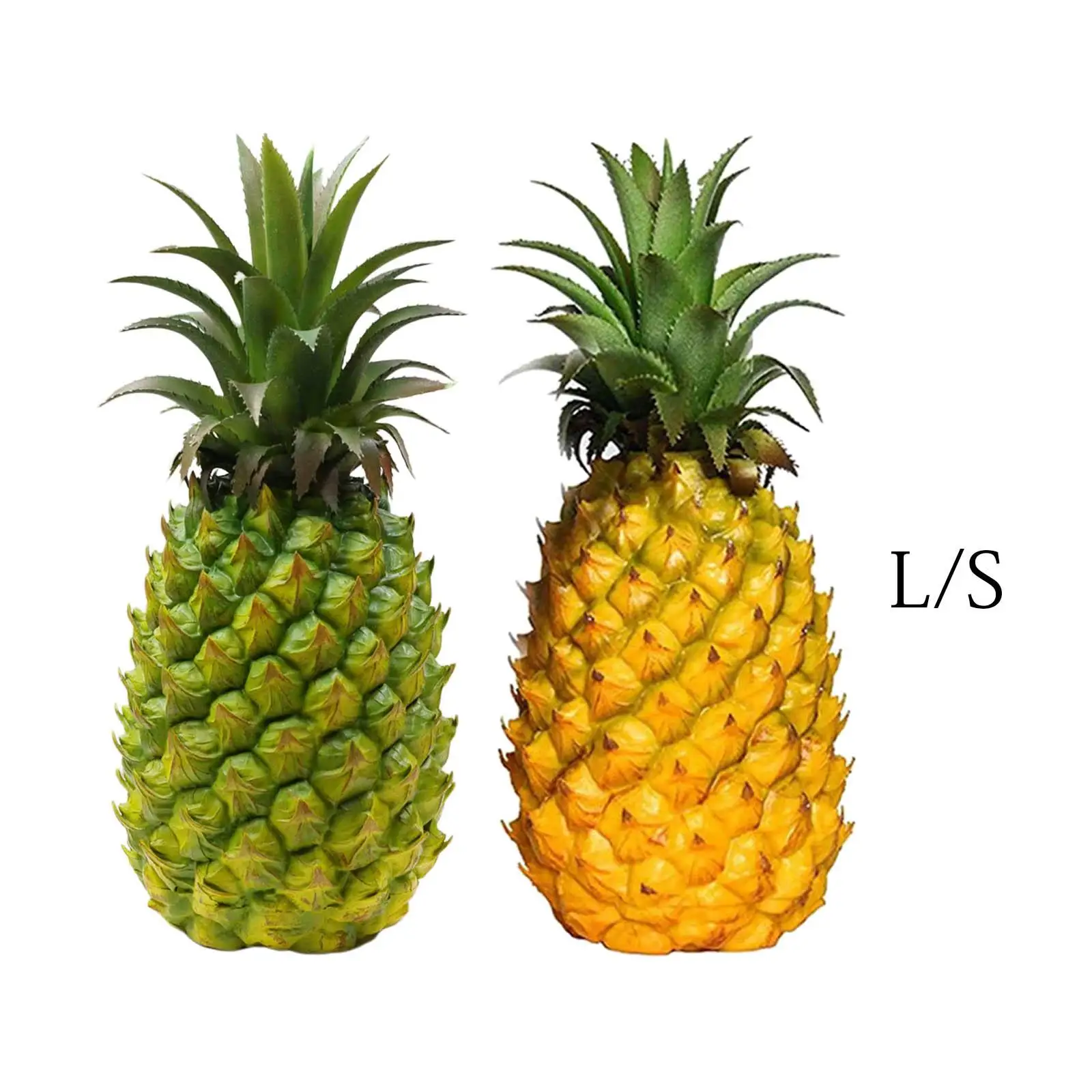 Lifelike Artificial Pineapple Figurine artificial fruits and vegetables For Fake Fruit Decorative Crafts Children Education Bedroom