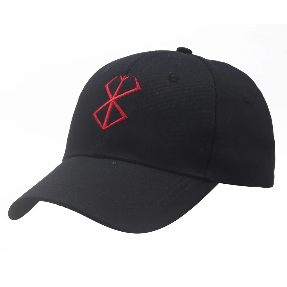 Anime Berserk Demon Baseball Cap Adjustable Unisex Embroidery Manga Dad Hat Snapback