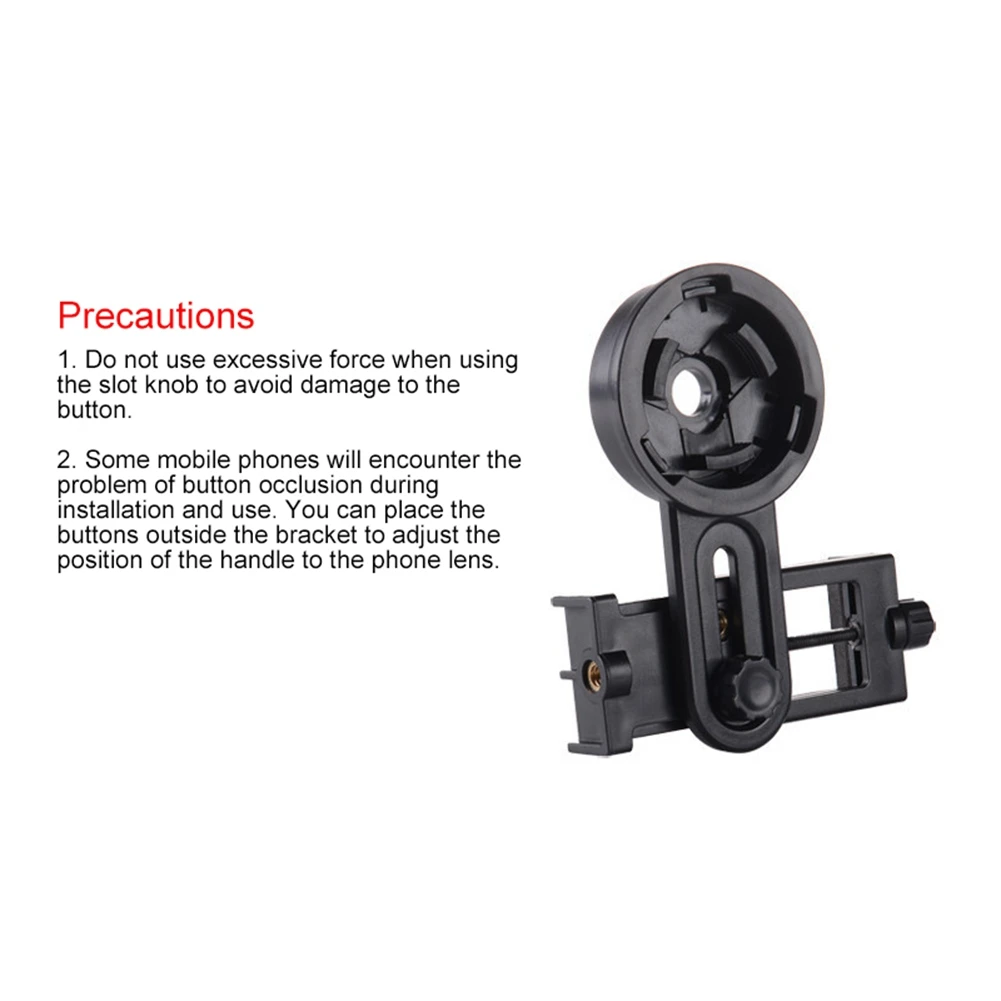 Binoculars Telescope Accessories Adapter Connector Clip Fit Mobile Phone Bracket for Binocular Holder Watching