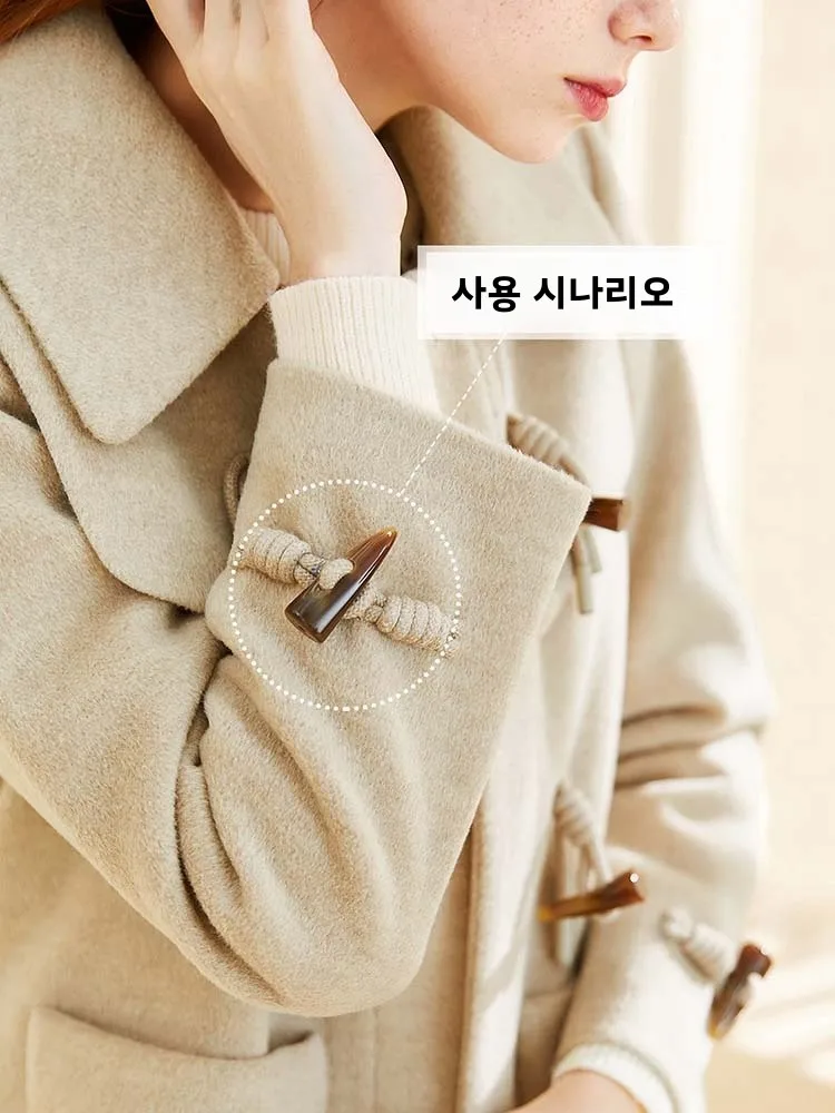 고급 레진 뿔 단추, 의류, 바람막이, 가디건, 양 및 소 뿔 디자인, 럭셔리 코트 단추 액세서리