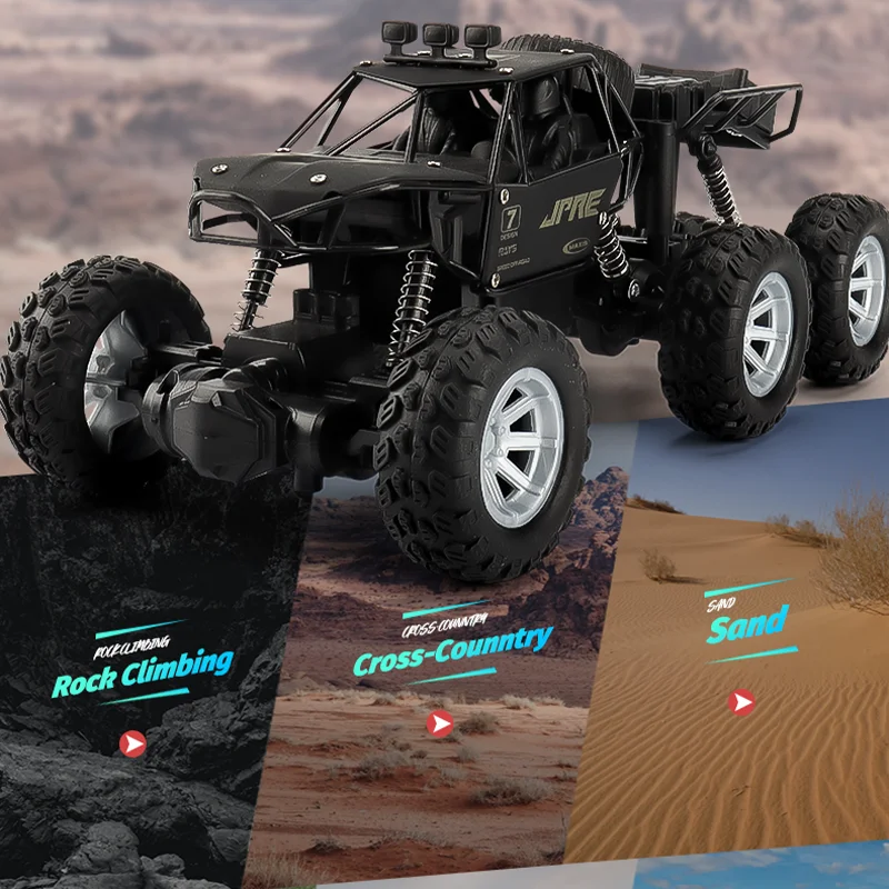 1:18 RC CAR Six Wheel Climb telecomando fuoristrada montano in lega auto a sei ruote controllo Wireless modello elettrico regali giocattolo - Image 5