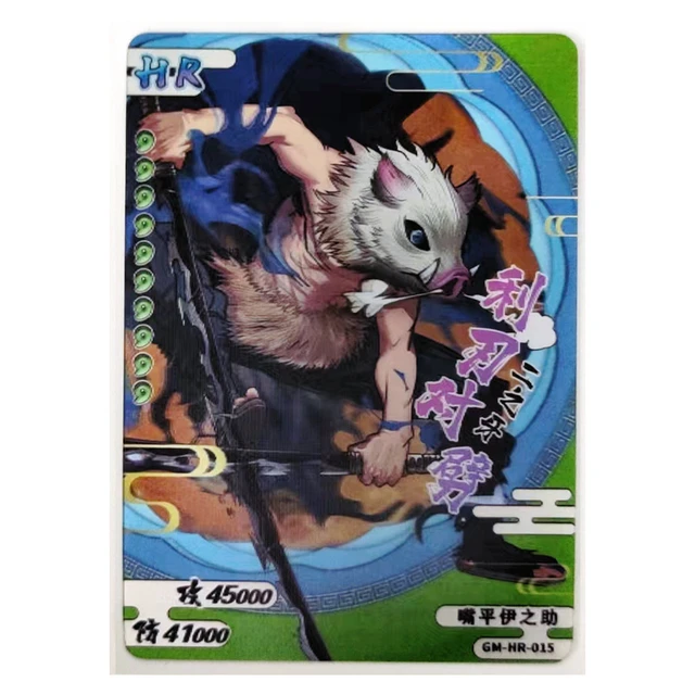 Jeu de cartes pour enfants, jeu de société, Demon Slayer Poker, dessin animé  Nezuko, manga Jujutsu Kaisen Genshin Impact - AliExpress
