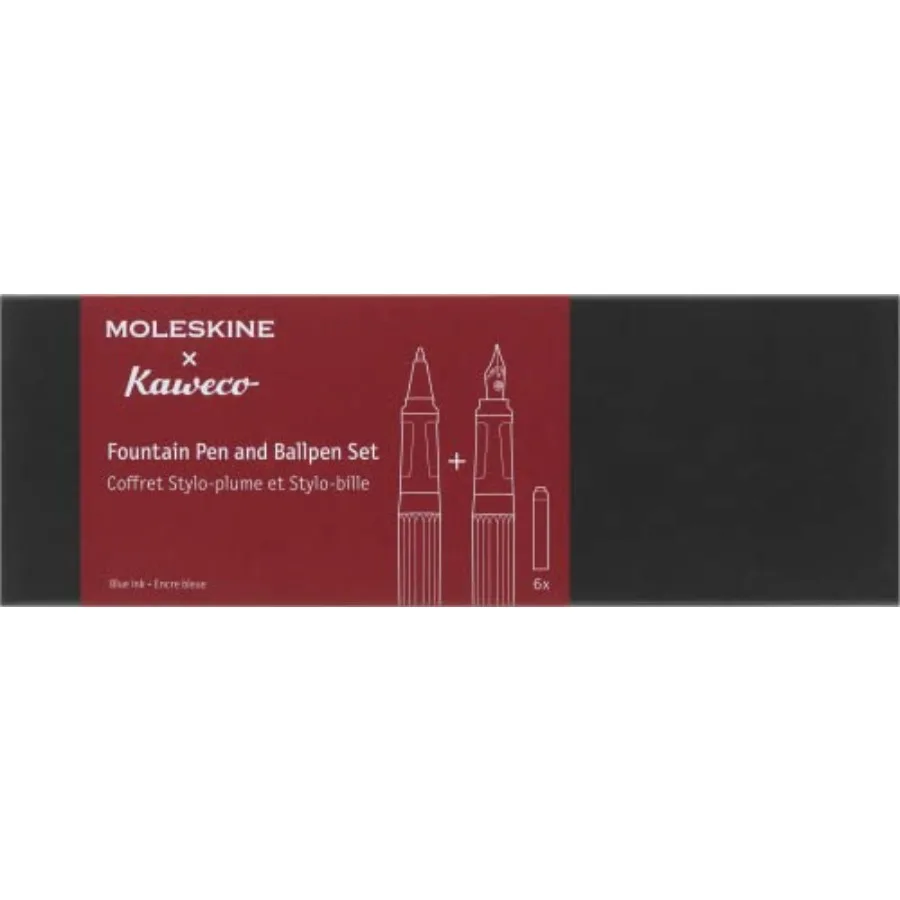 Kaweco Red Fountain Pen & Ballpen Set 5