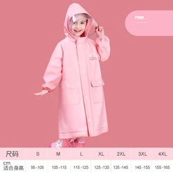 Waterproof Travel Rain Poncho with Packable Hood - XL (Pink)