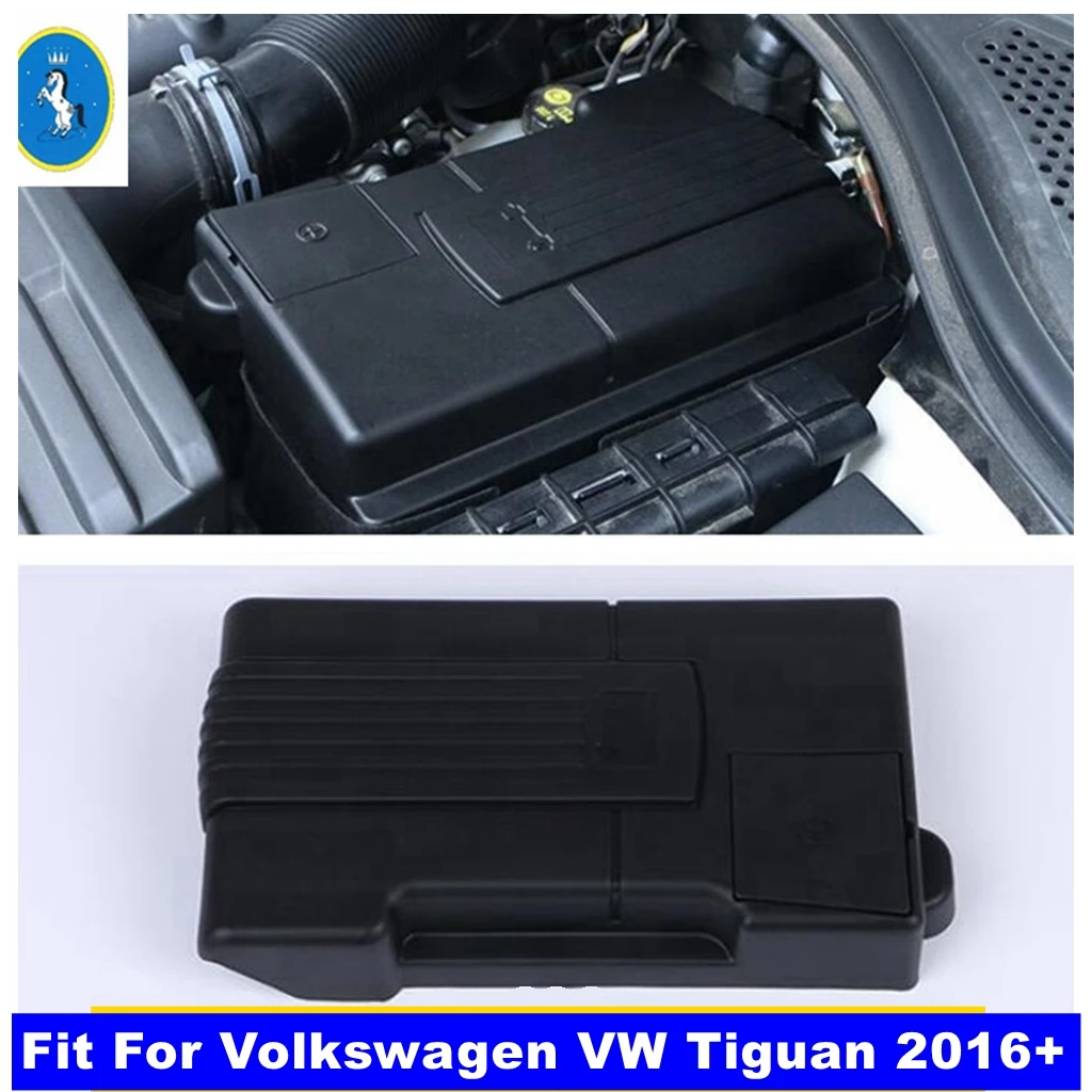 Engine Battery Positive Negative Electrode Waterproof Dustproof Cover  Protection Kit Fit For Volkswagen VW Tiguan 2016 - 2022