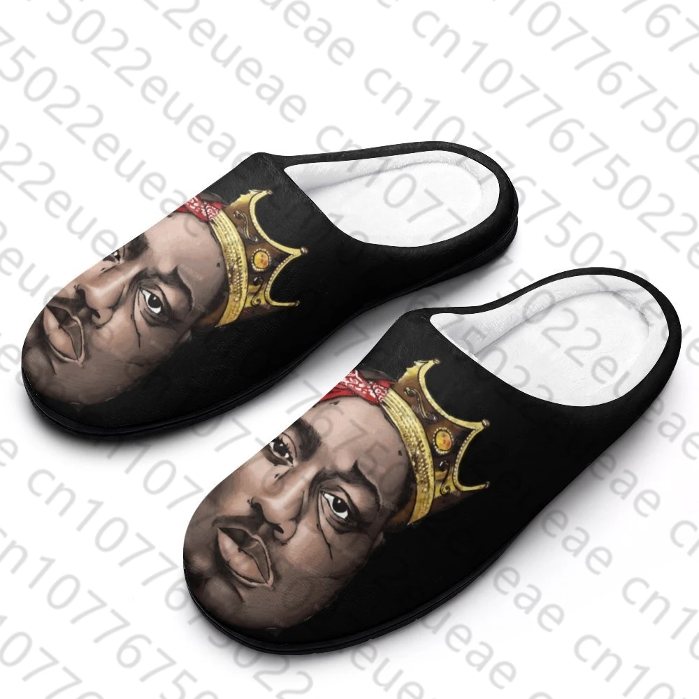 

Tupac Rapper 2Pac DIY дизайнерские хлопковые тапочки дышащая мягкая теплая широкая универсальная домашняя обувь Теплая обувь для спальни