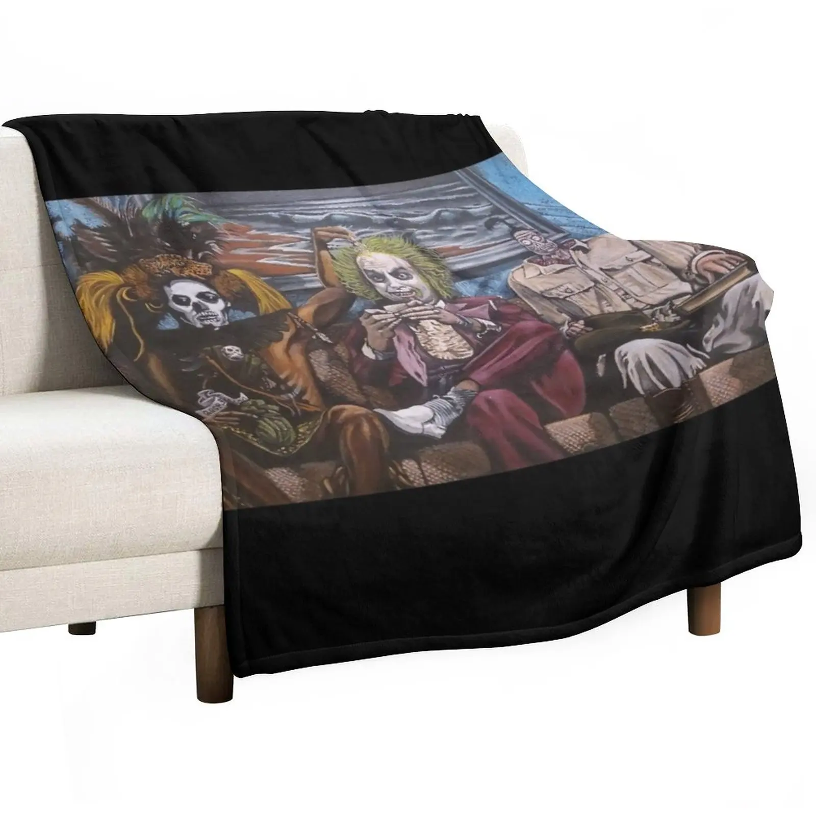 

Beetlejuice Waiting Room Scene Throw Blanket Comforter Blanket Summer Bedding Blankets Stuffed Blankets