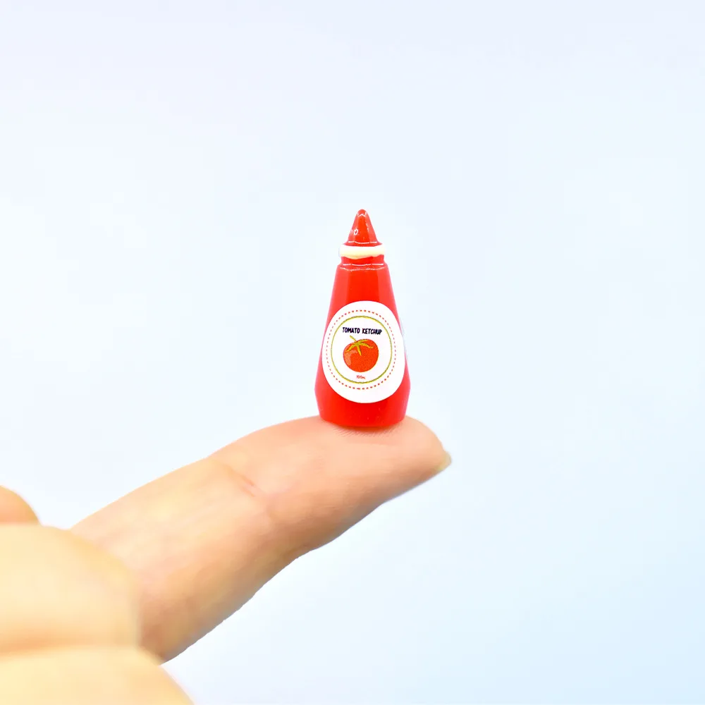 Cute Miniature Dollhouse Supermarket Food Snacks Mini Cake Wine Drink for Doll Kitchen Accessories 2