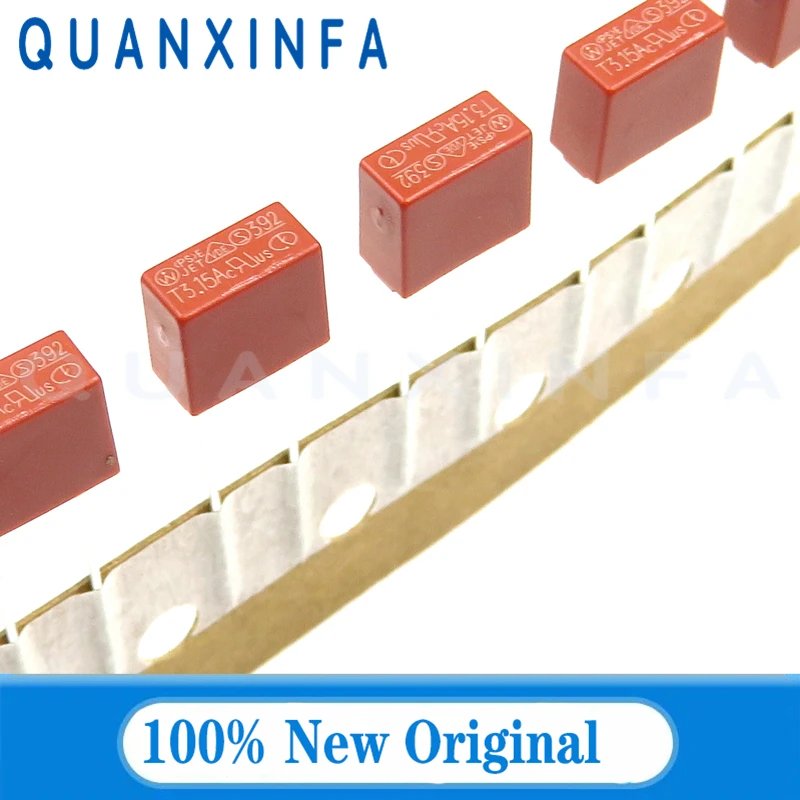 20PCS type 392 square tube fuse T500MA0.5A/T1A/1.25A/1.6A/2A/3.15A/4A/5A/6.3A/8A/10A/15A250V slowly fusing insurance tube