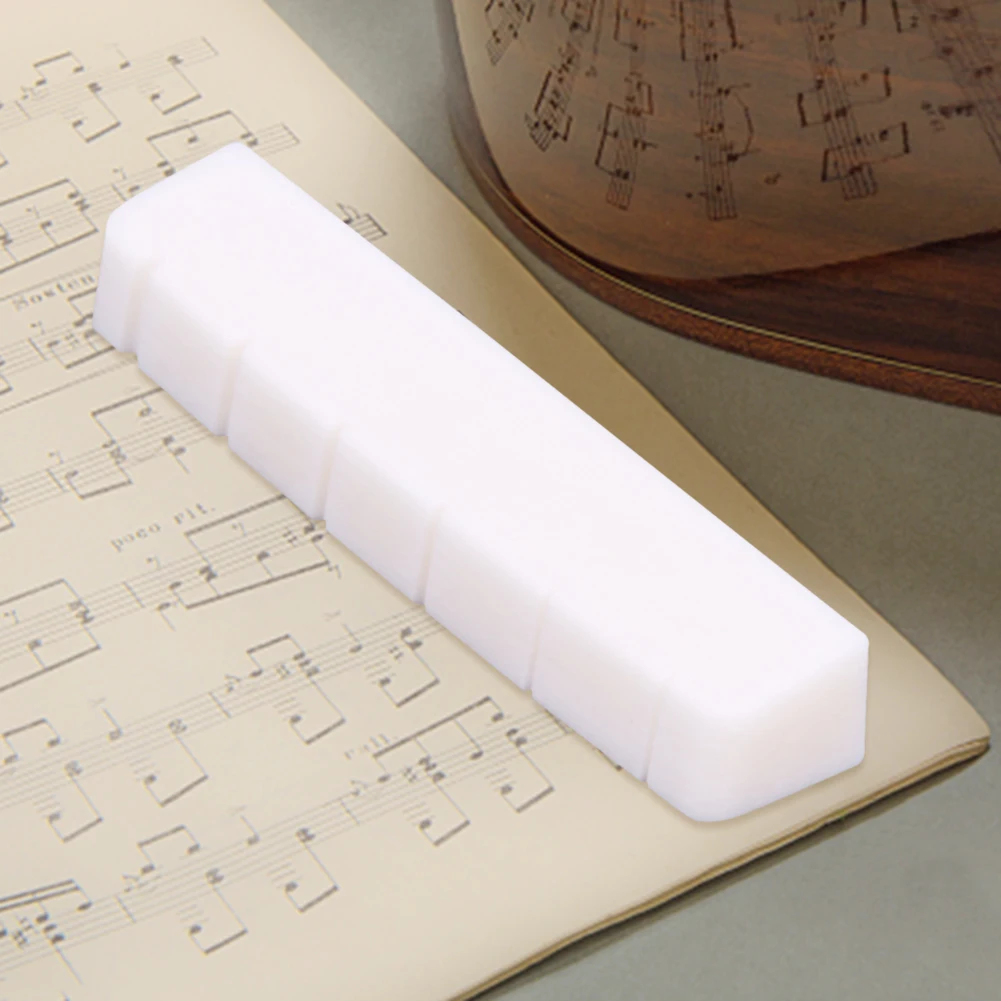 6-String Electric Guitar String Cushion Professional Buffalo Bone Guitar Nuts Slotted Replacement  for LP Folk Guitar