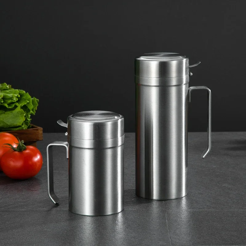 Roestvrij Staal Lekvrije Oliefilterzeef Soja-azijnpot Keuken Kruidenfles Container Oilers Opslag Kookgerei_voghion.com