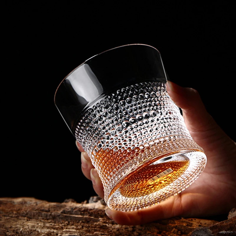 300ml Elegant Glass Glasses Cups for Home Bar Transparent Drinkware Whiskey Glass Wine Cups Creative European Beer Cup