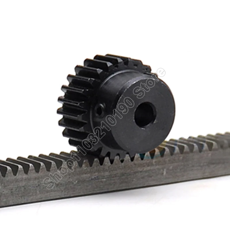 Motor Gear 1Pc 1M 15T-23T Spur Gear Pinion Bore 4/5/6/6.35/7/8/10/11/12/12.7mm Model 1 With Step Blackened Transmission Parts