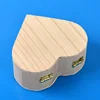 Storage Box Heart Shape Wood Box Jewelry Box Wedding Gift Makeup Cosmetic Earrings Ring Desk Rangement Make Up Wooden Organizer 1
